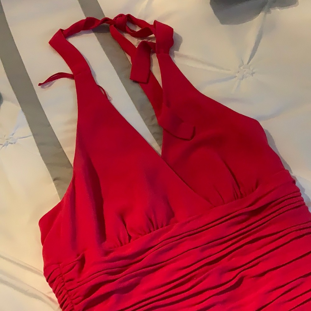 Color looks red but it is a beautiful hot pink.